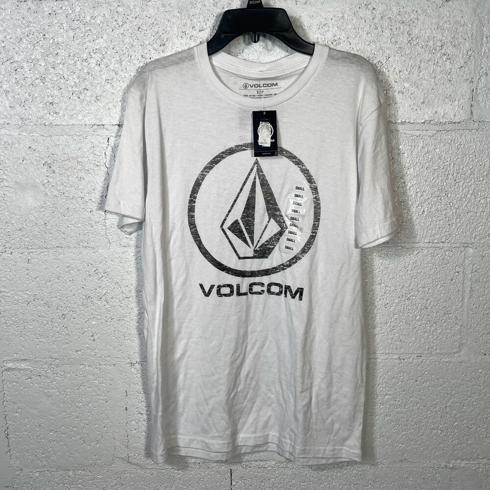 Volcom Men's Corpo Push Graphic-Print Logo T-Shirt - White